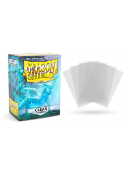 Dragon Shield Sleeves: Matte Clear (Box Of 100)